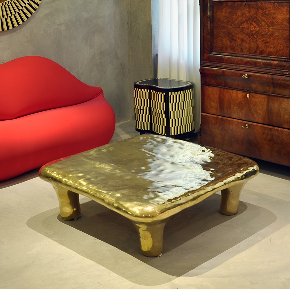 Scarlet Splendour Tavolino Euphoria - Fools' Gold Collection