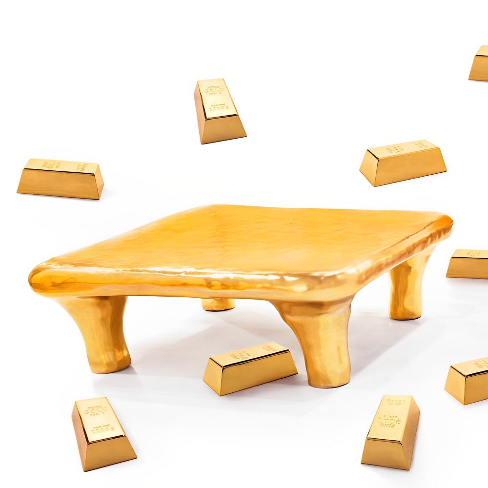 Scarlet Splendour Tavolino Euphoria - Fools' Gold Collection