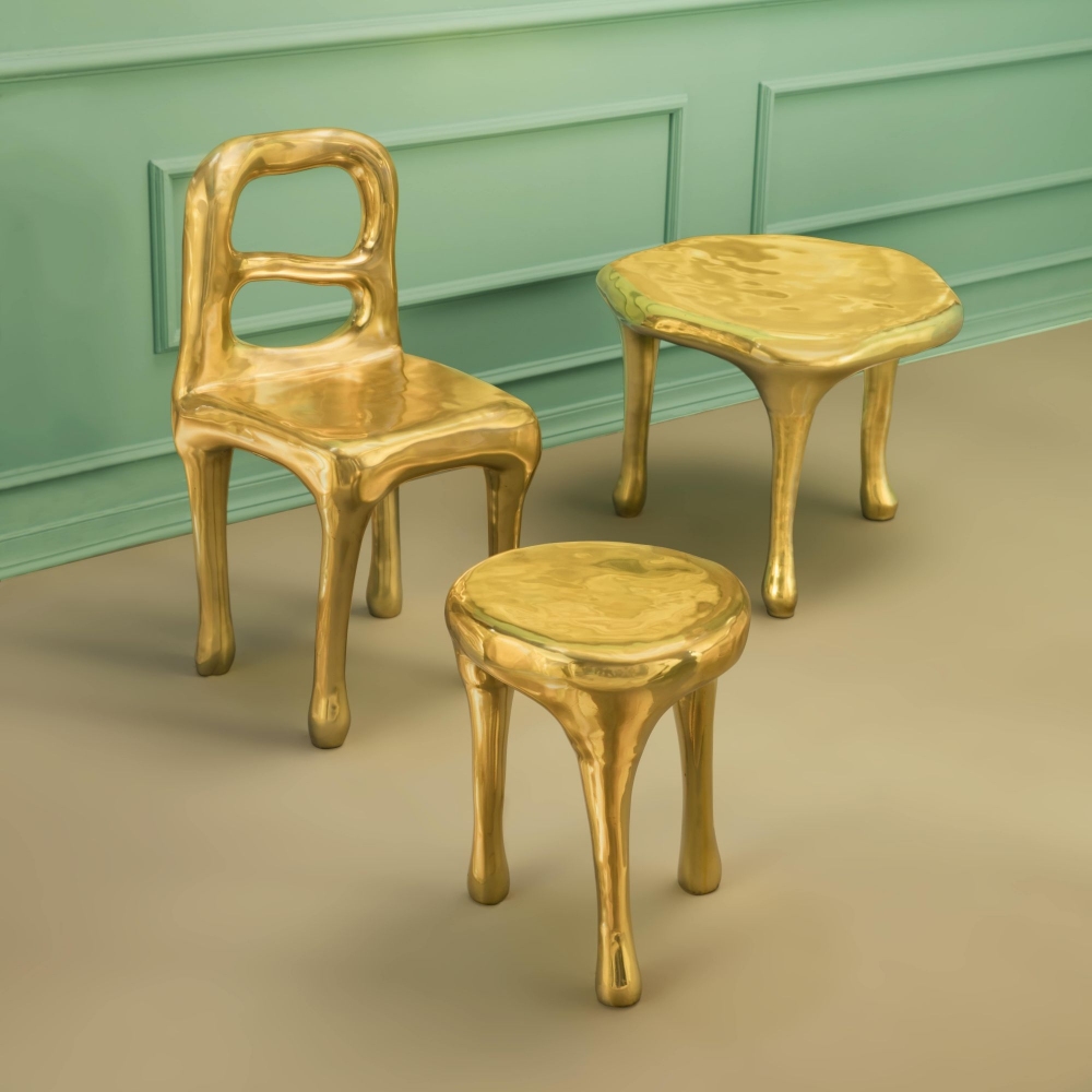 Scarlet Splendour Tavolino Glee - Fools' Gold Collection