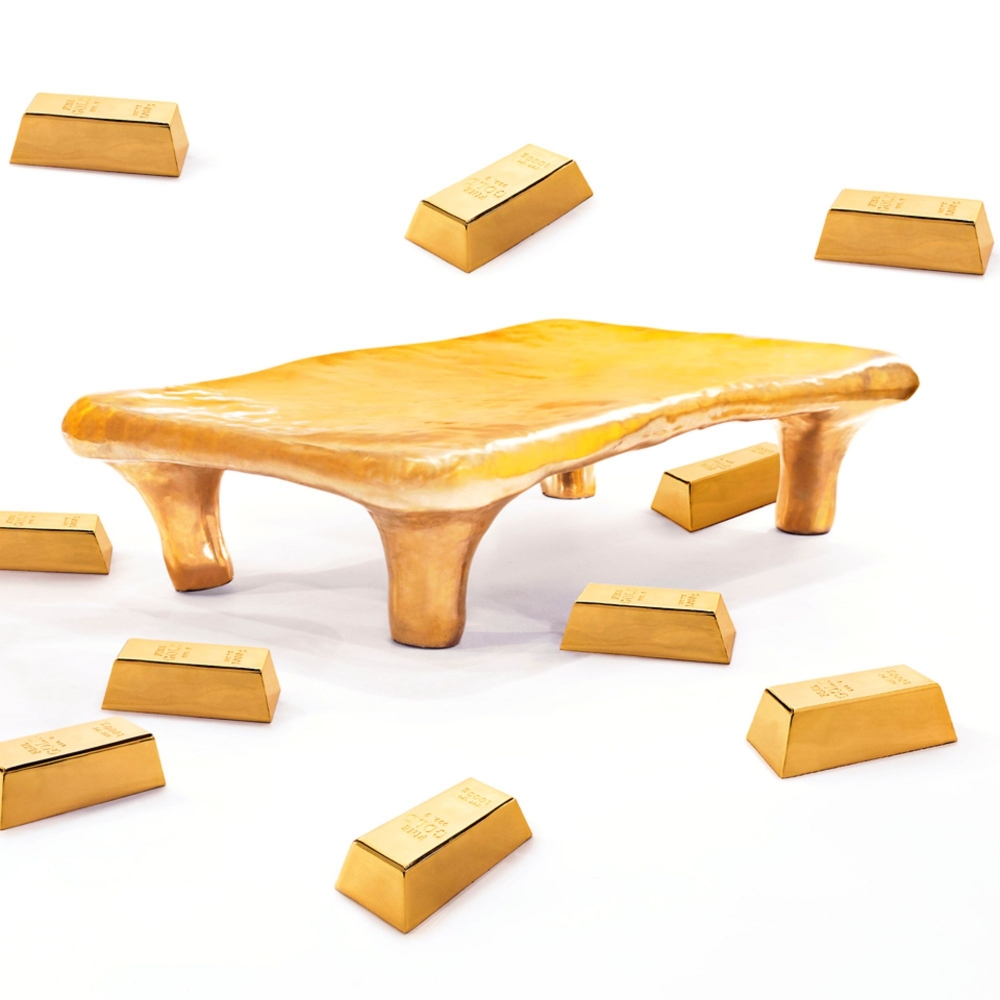 Scarlet Splendour Tavolino rettangolare Rhapsody - Fools' Gold Collection