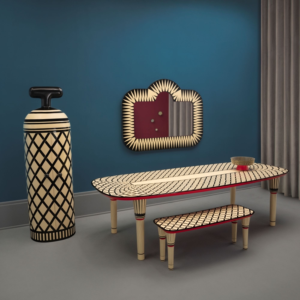 Scarlet Splendour Aelita Table 281x121 cm