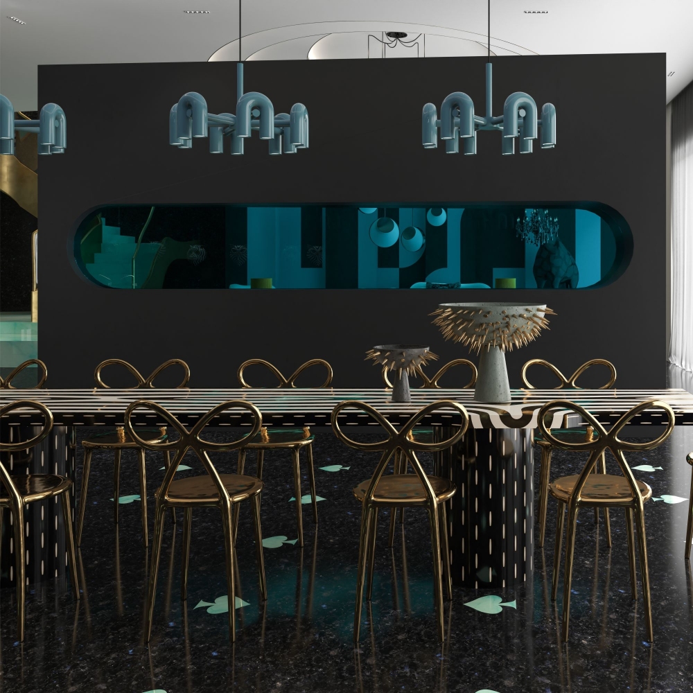 Scarlet Splendour Tavolo rettangolare Forest cm. 188x80