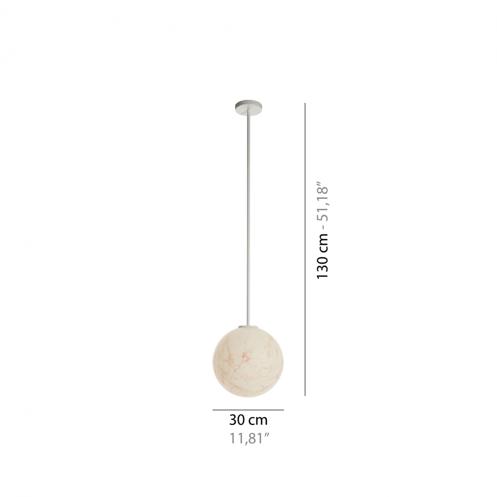 Slide Lampada a sospensione Mineral Tige diam 30 h 130 cm