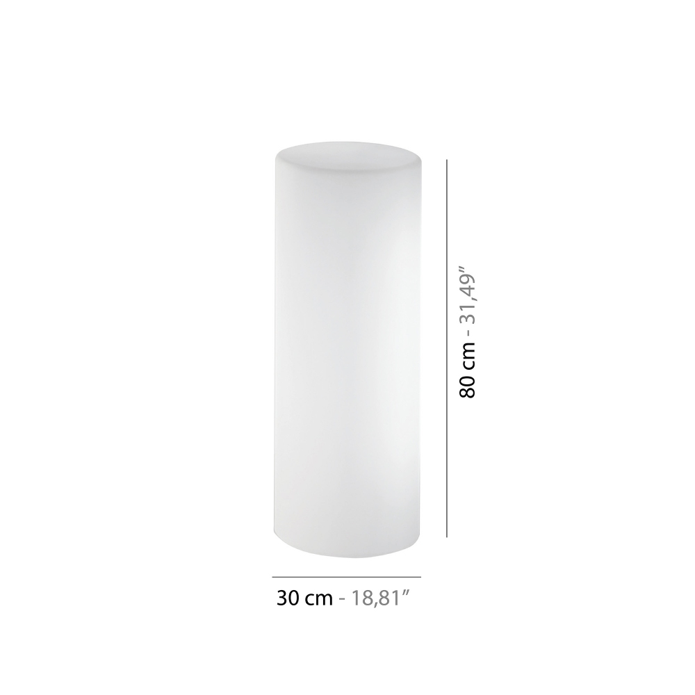 Slide Fluo Floor Lamp h 80 cm