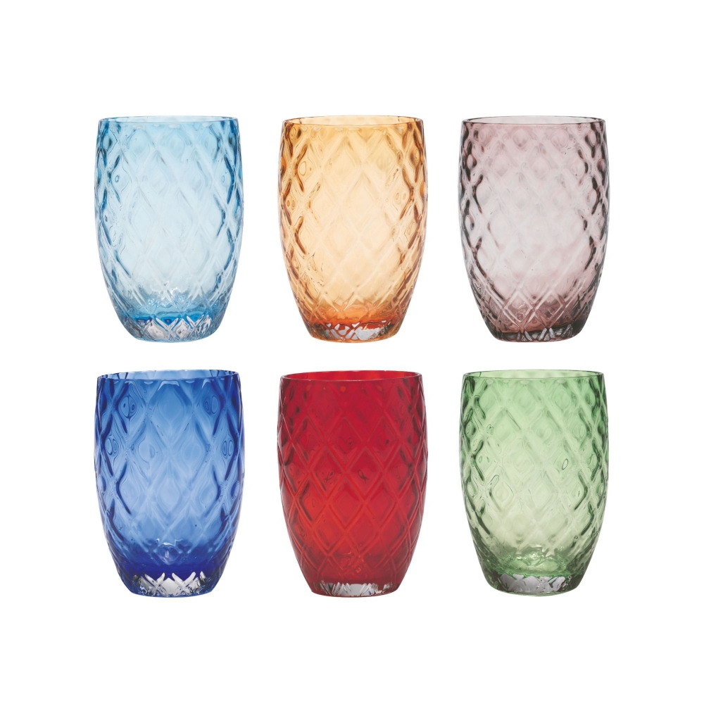 Zafferano 6 Losanghe glasses...