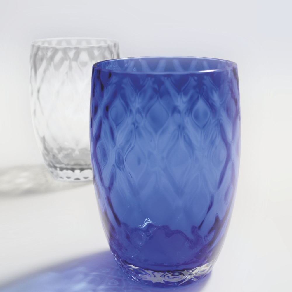 Zafferano 6 Losanghe glasses -assorted colors 38 cl