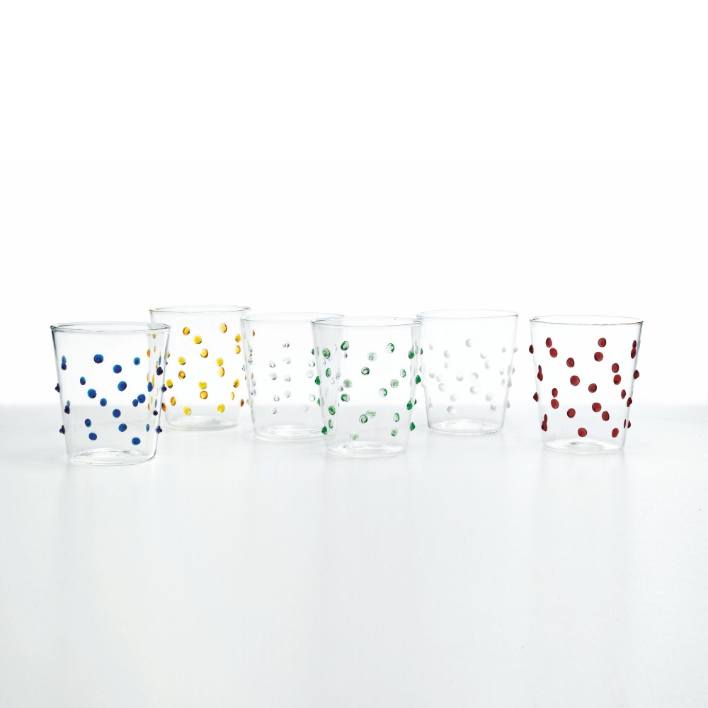 Zafferano 6 bicchieri assortiti Party cl.45