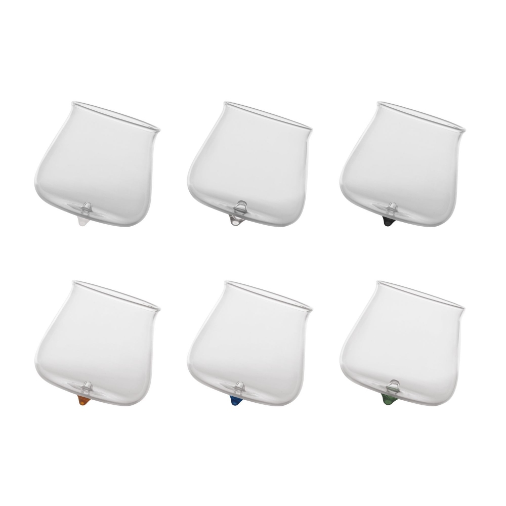 Zafferano 6 Pirolo glasses- assorted...