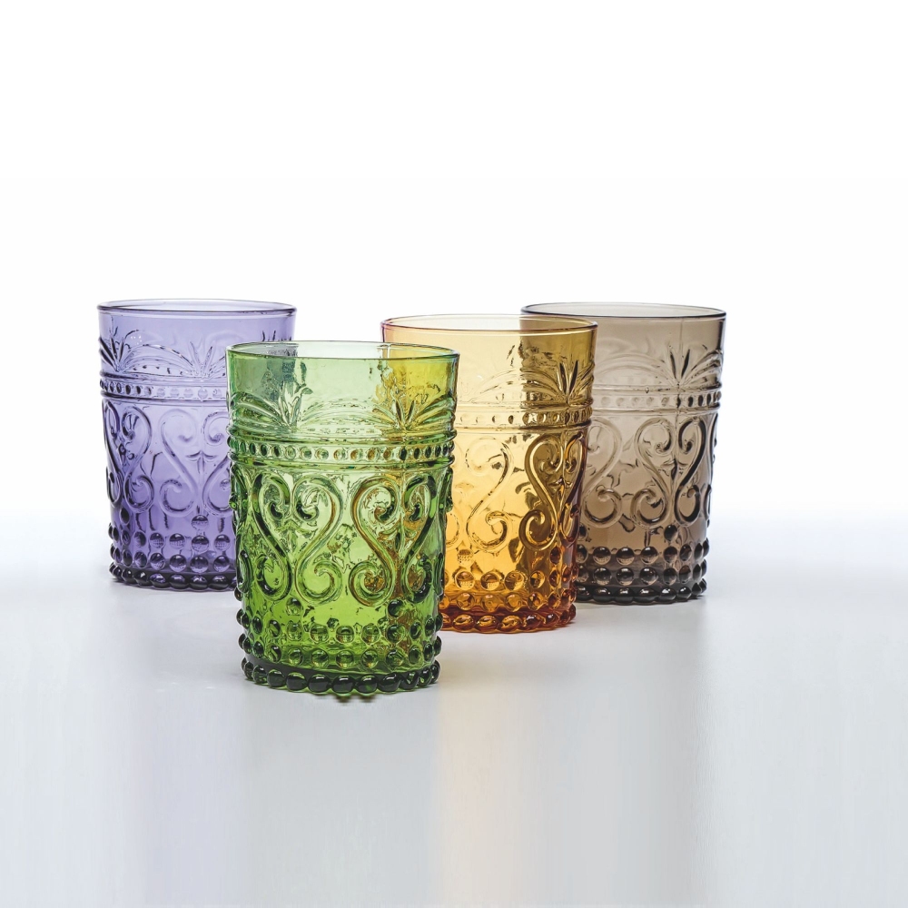 Zafferano 6 bicchieri assortiti Provenzale cl.38