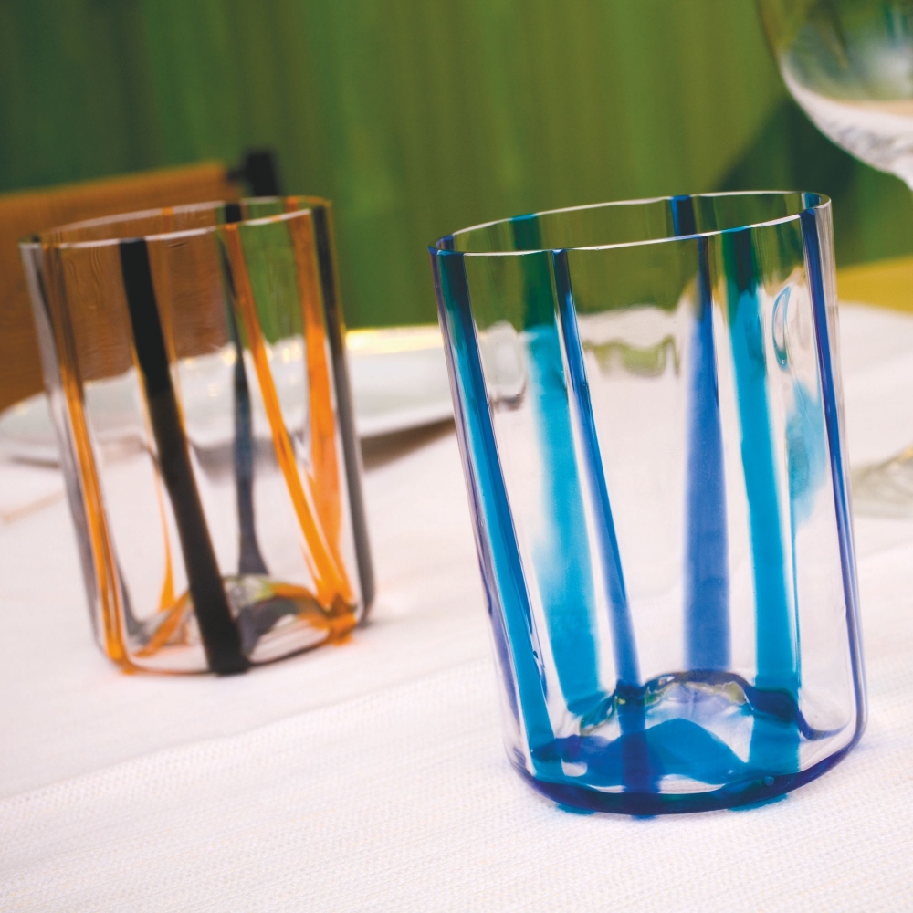 Zafferano 6 bicchieri assortiti Tirache cl.35