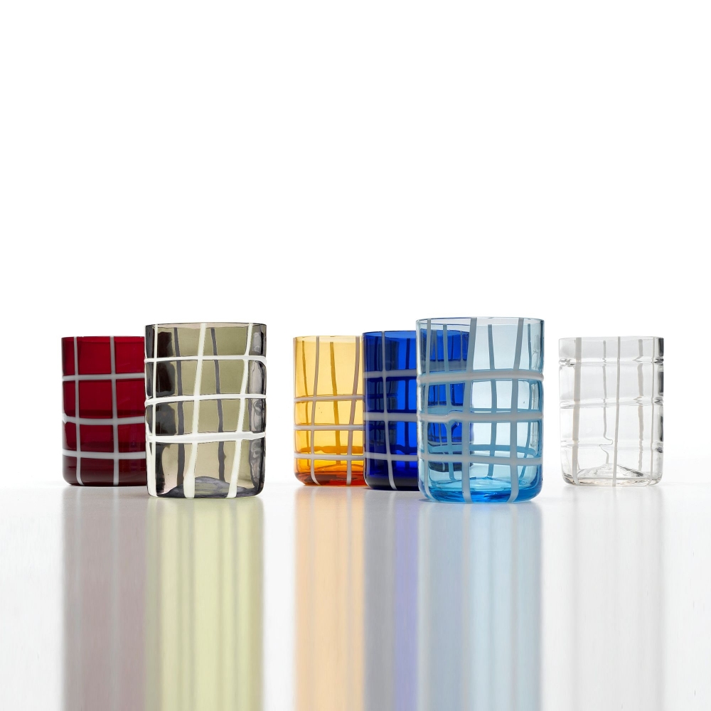 Zafferano 6 bicchieri assortiti Twiddle cl.35