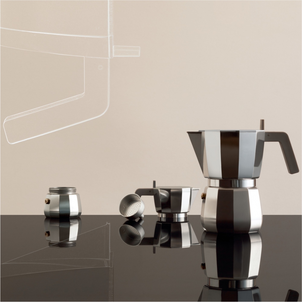 Alessi Caffettiera espresso 6 tazze Moka