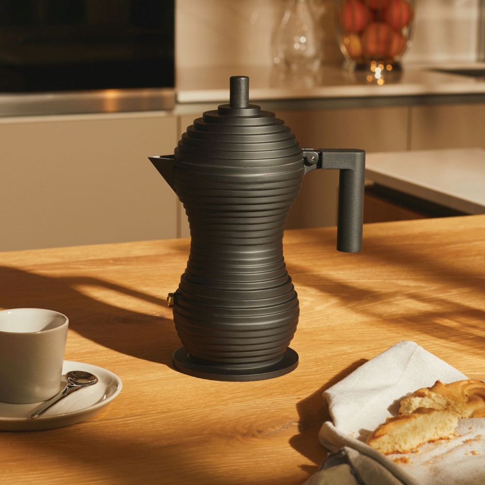 Alessi Pulcina Black 6 cups coffee maker