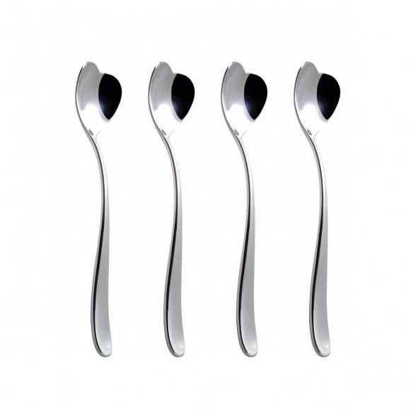 Alessi Set 4 Cucchiaini Da Gelato Big Love