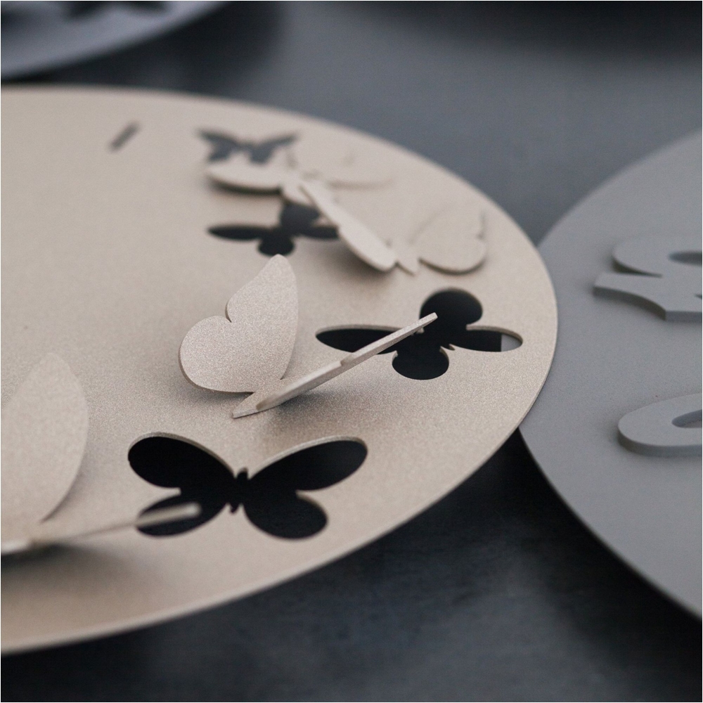 Arti e Mestieri Butterfly Spring wall clock