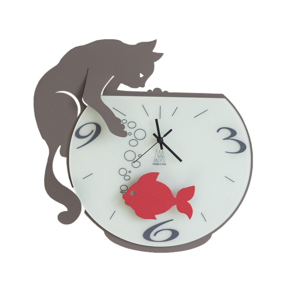 Arti e Mestieri wall clock Tommy Fish