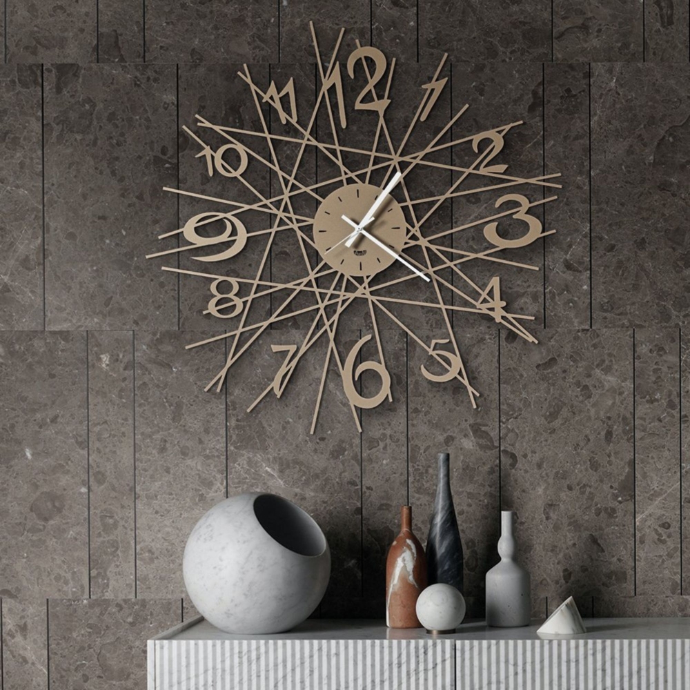 Arti e Mestieri wall clock Zig Zag