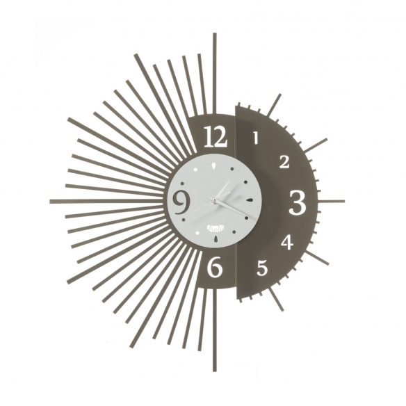 Pronta Consegna - Arti e Mestieri orologio da parete Miro Bronzo-Bianco Marmo