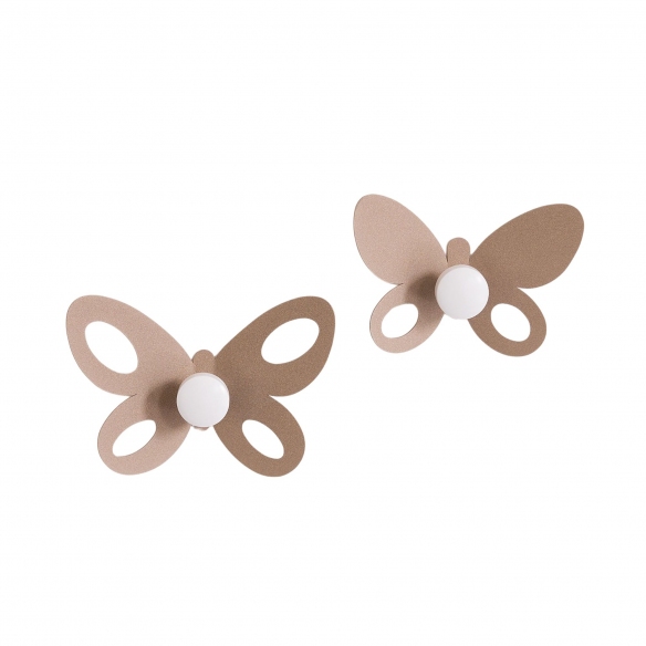 Arti e Mestieri Butterfly 2 wall hooks set