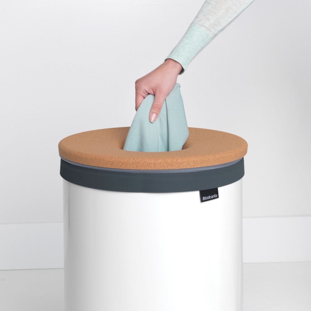 Brabantia Cesto portabiancheria con coperchio in sughero 60 litri