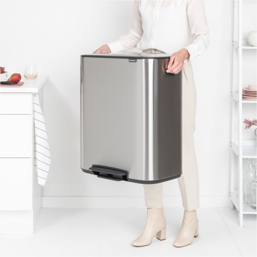 Brabantia Pattumiera a pedale Bo 2 x 30 Litri