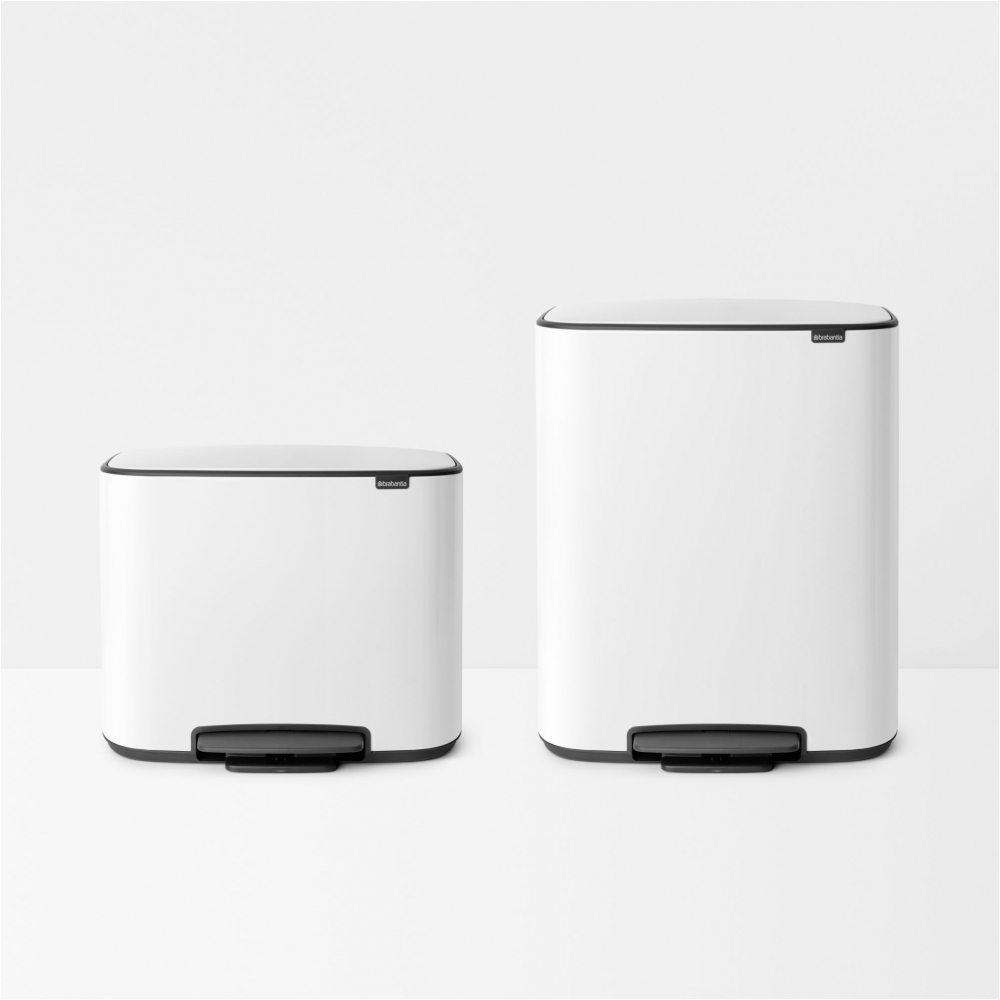 Brabantia Pattumiera a pedale Bo 2 x 30 Litri