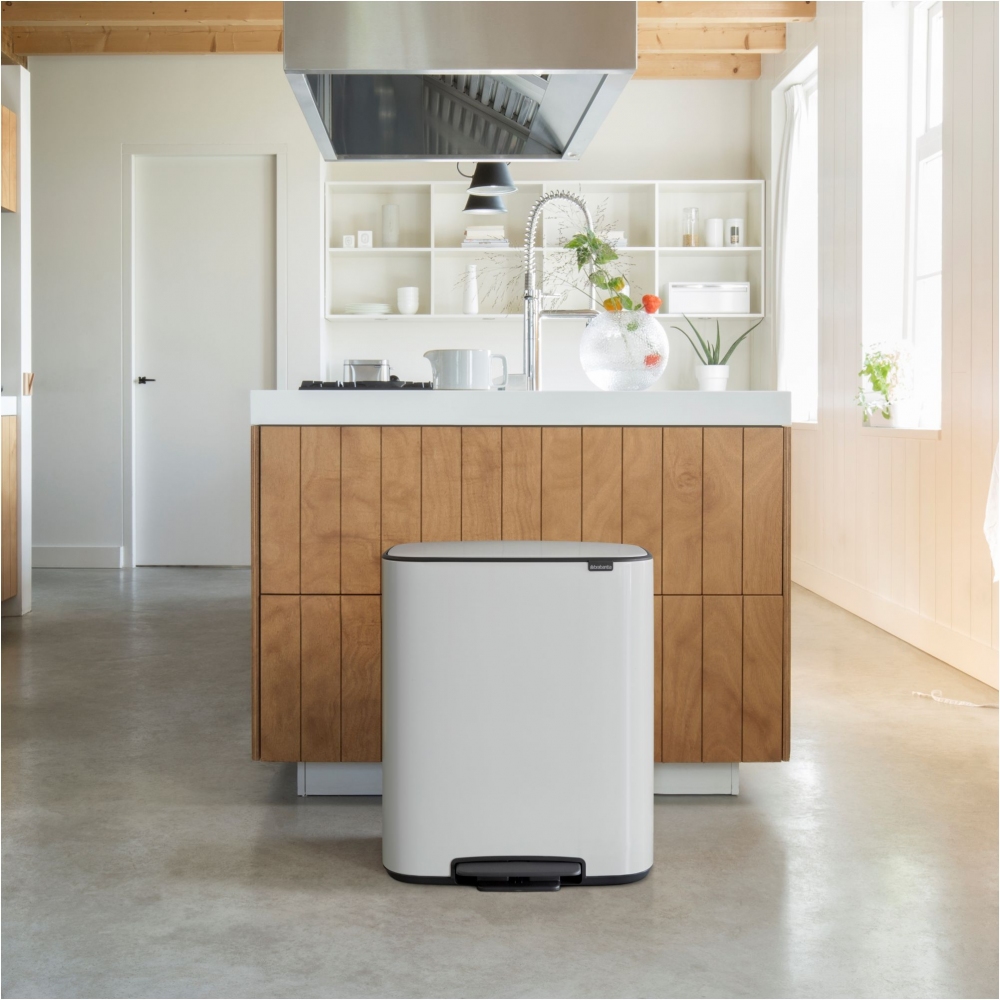 Brabantia Pattumiera a pedale Bo 2 x 30 Litri