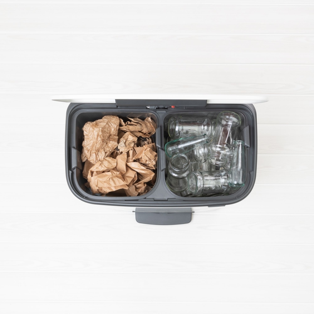 Brabantia Pattumiera a pedale Bo 2 x 30 Litri