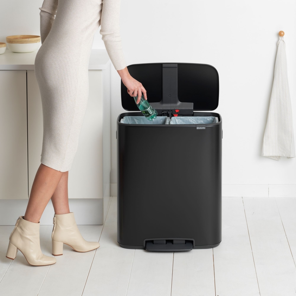Brabantia Pattumiera a pedale Bo 2 x 30 Litri