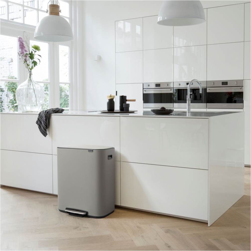 Brabantia Pattumiera a pedale Bo 2 x 30 Litri