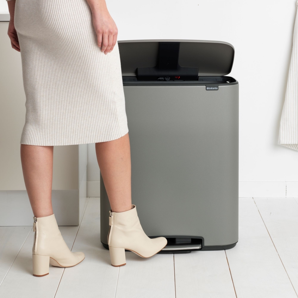 Brabantia Pattumiera a pedale Bo 2 x 30 Litri