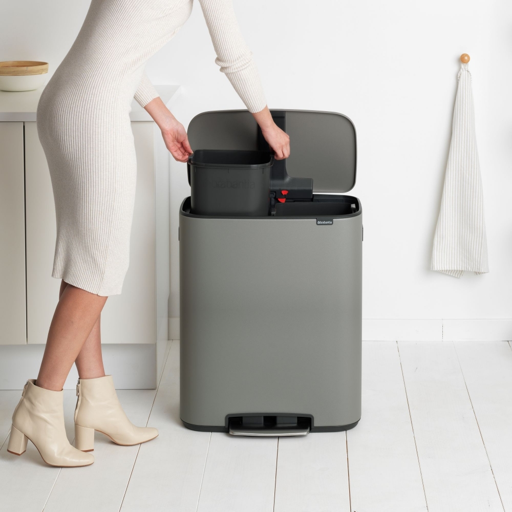 Brabantia Pattumiera a pedale Bo 2 x 30 Litri