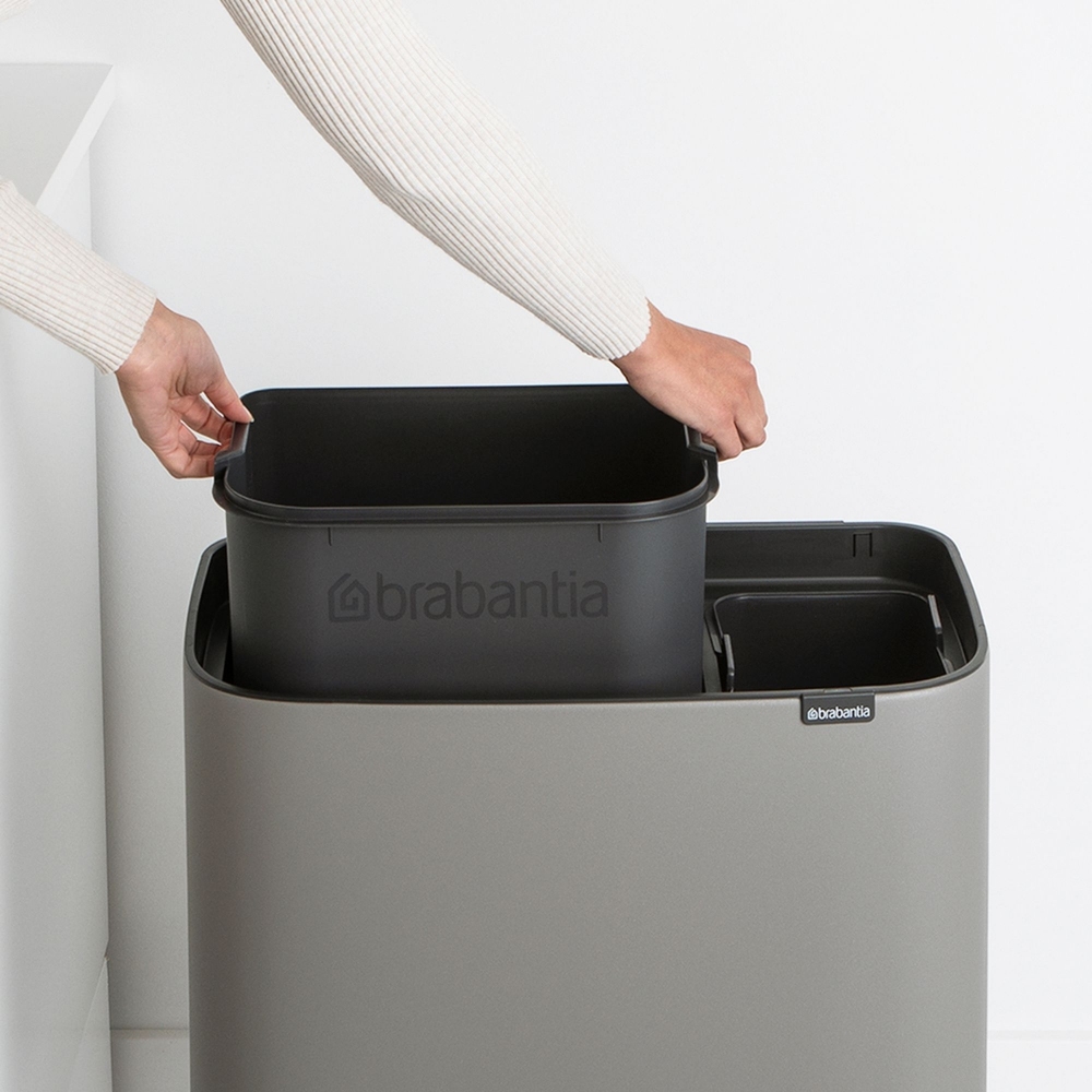 Brabantia Pattumiera Bo Touch Bin 11 + 23 Litri