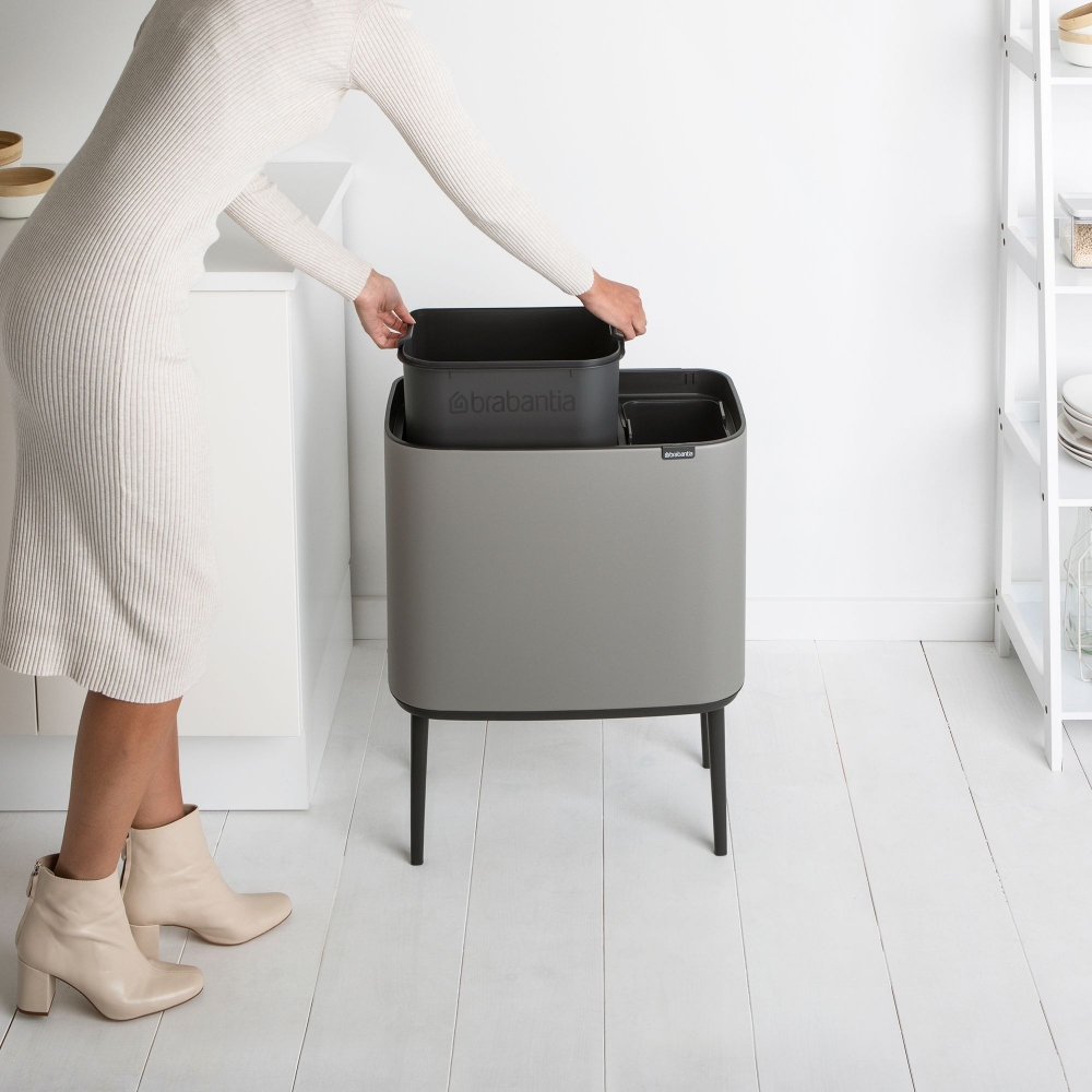 Brabantia Pattumiera Bo Touch Bin 11 + 23 Litri