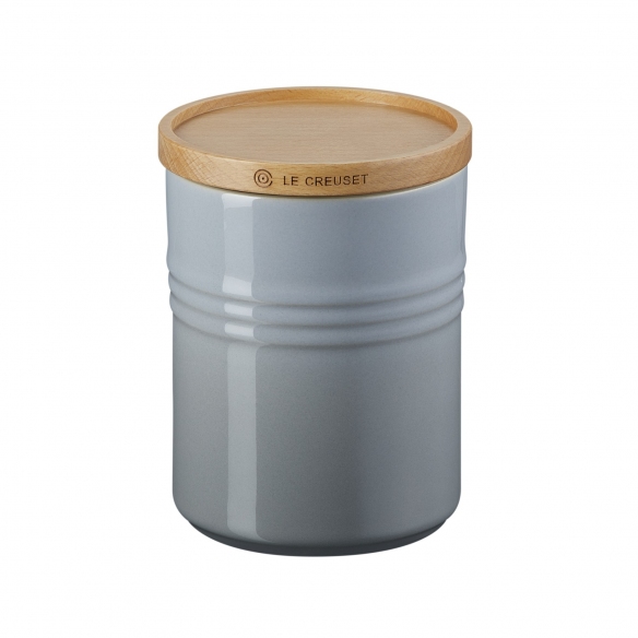 Le Creuset jar M with wooden lid diam. 10 cm