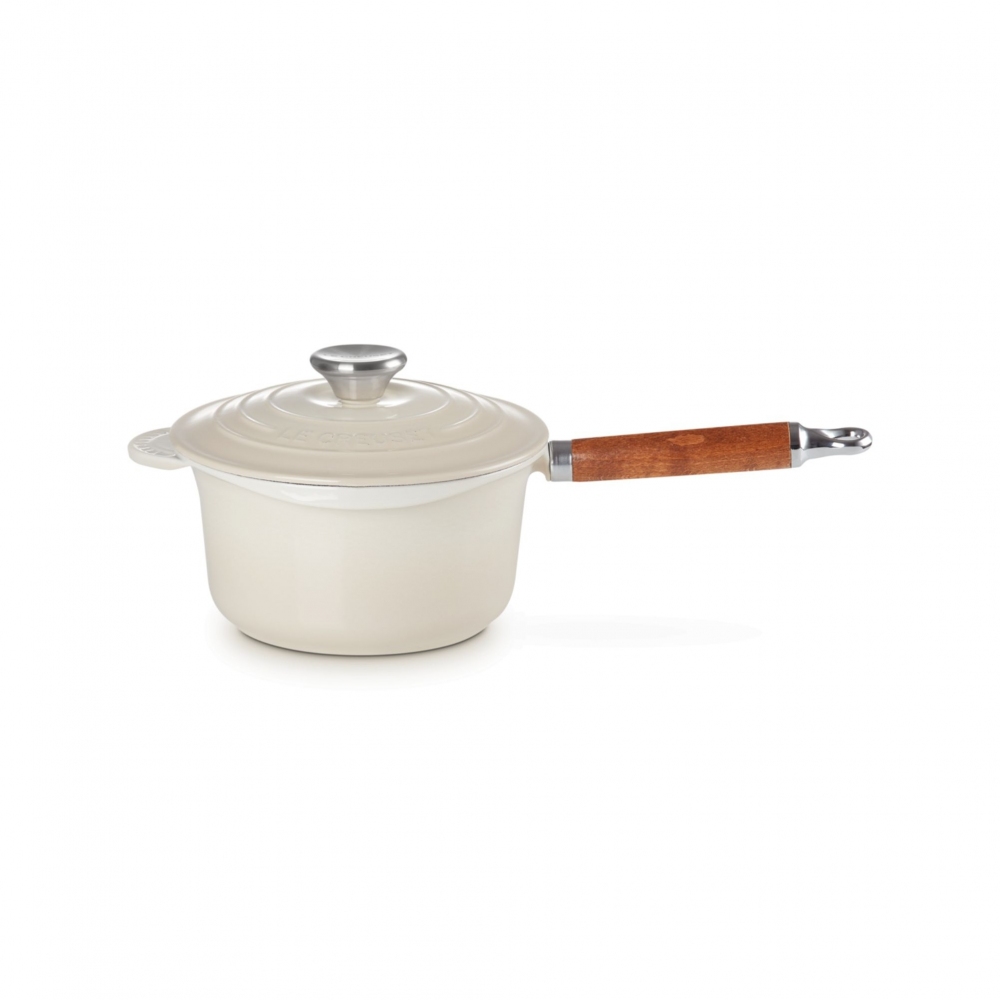 Le Creuset wooden-handled casserole...