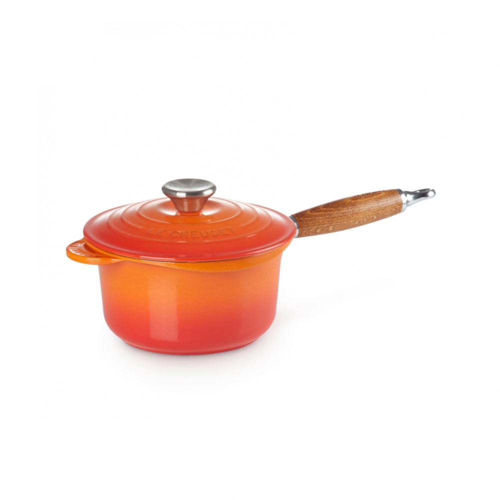 Le Creuset wooden-handled casserole...