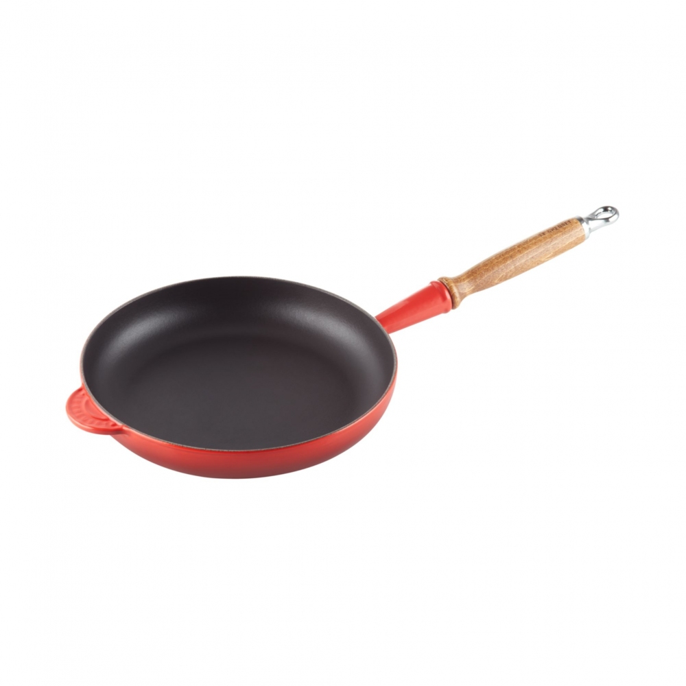 Le Creuset Evolution pan with wooden...