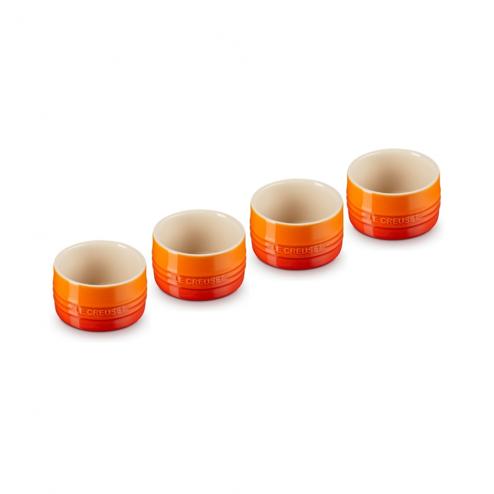 Le Creuset set 4 Ramequin diam. 8 cm