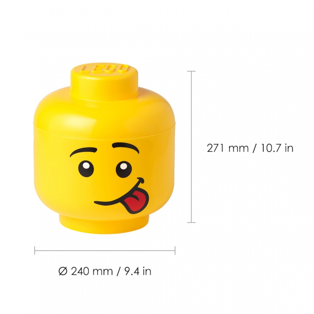 Lego® Head Silly Boy container