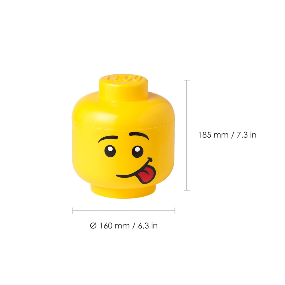 Lego® Head Silly Boy container