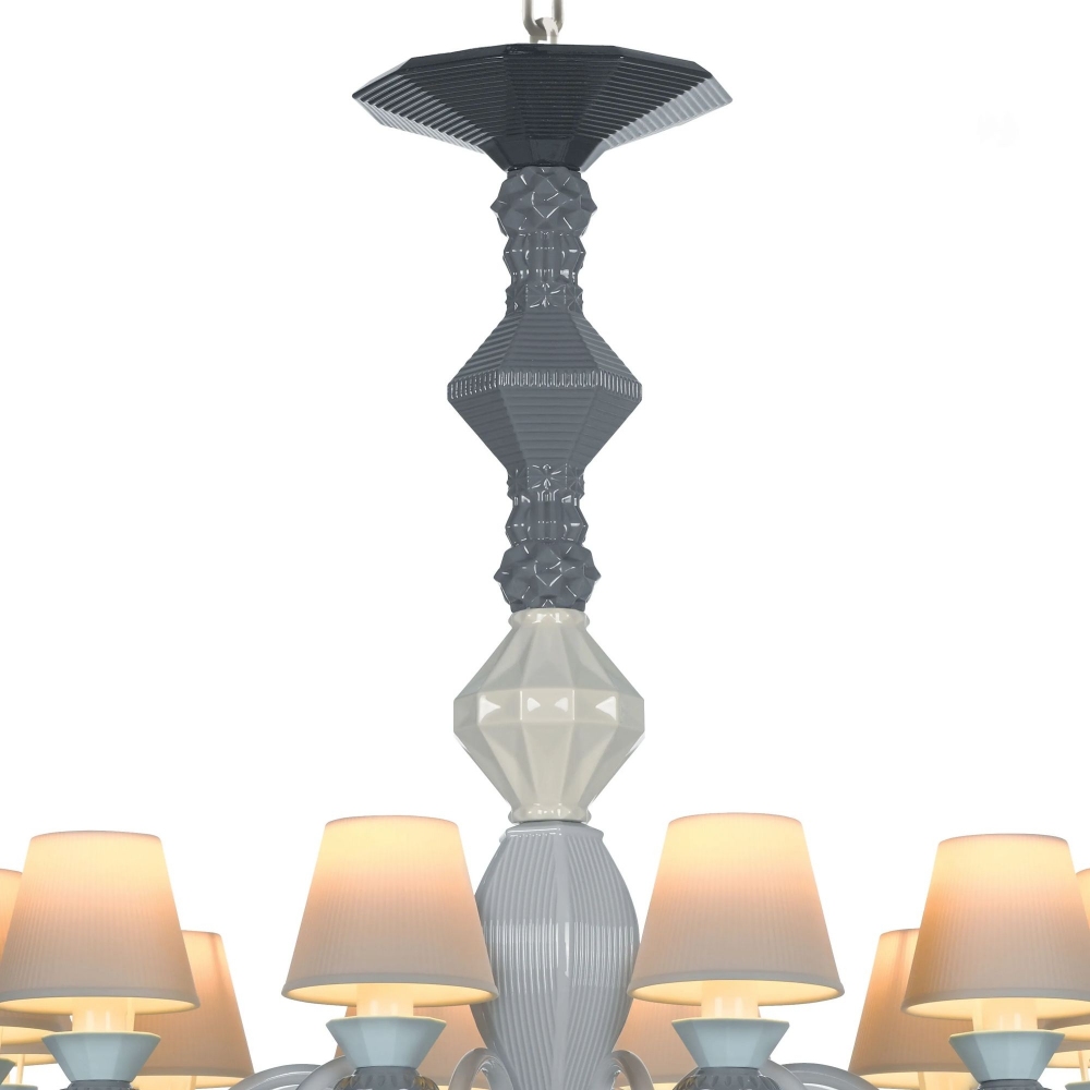 Lladrò Belle de Nuit 12-lights suspension lamp