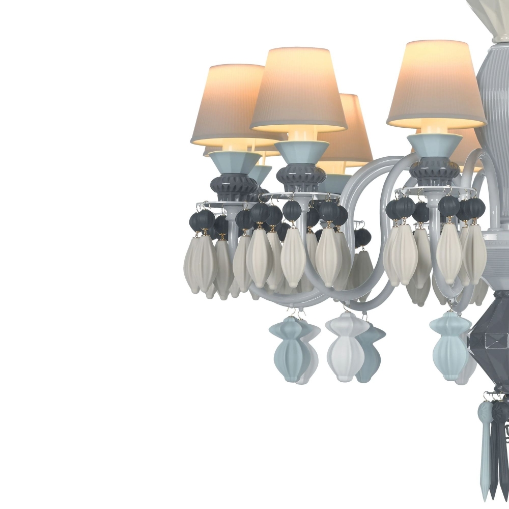 Lladrò Belle de Nuit 12-lights suspension lamp