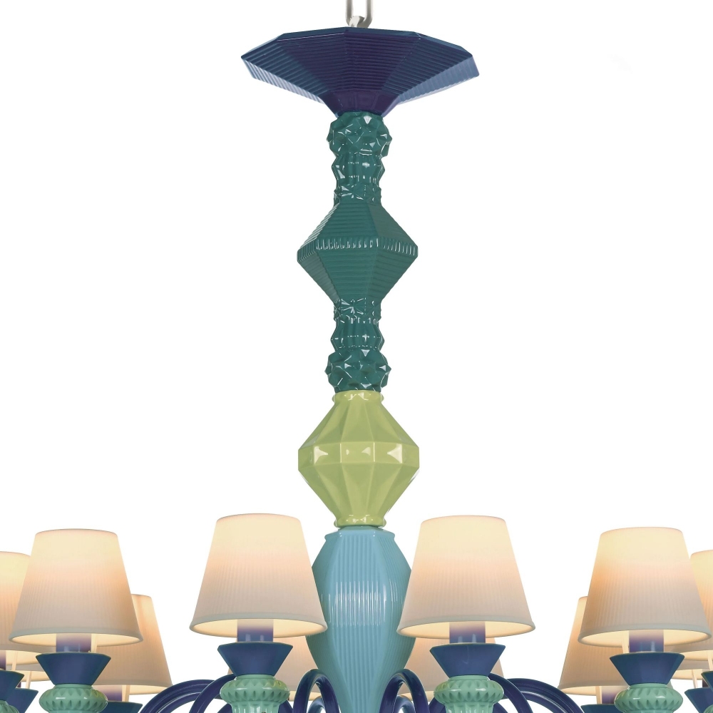 Lladrò Belle de Nuit 12-lights suspension lamp