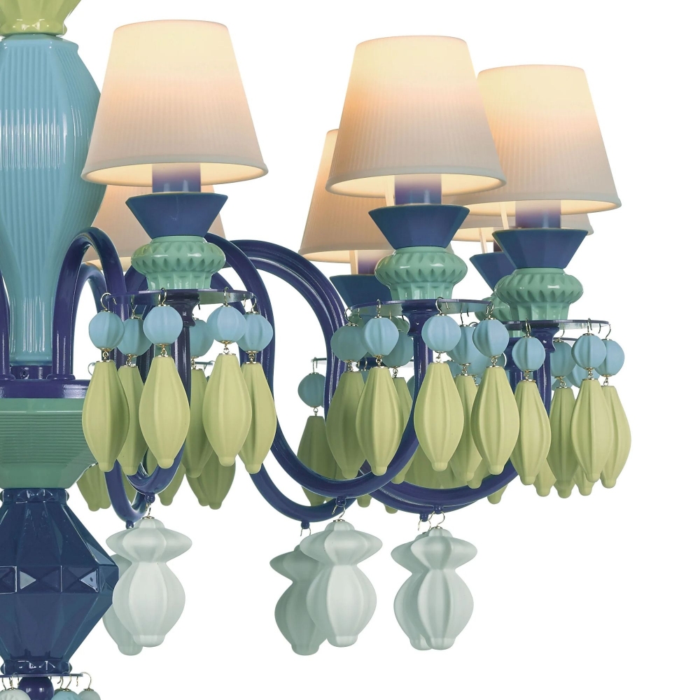 Lladrò Belle de Nuit 12-lights suspension lamp