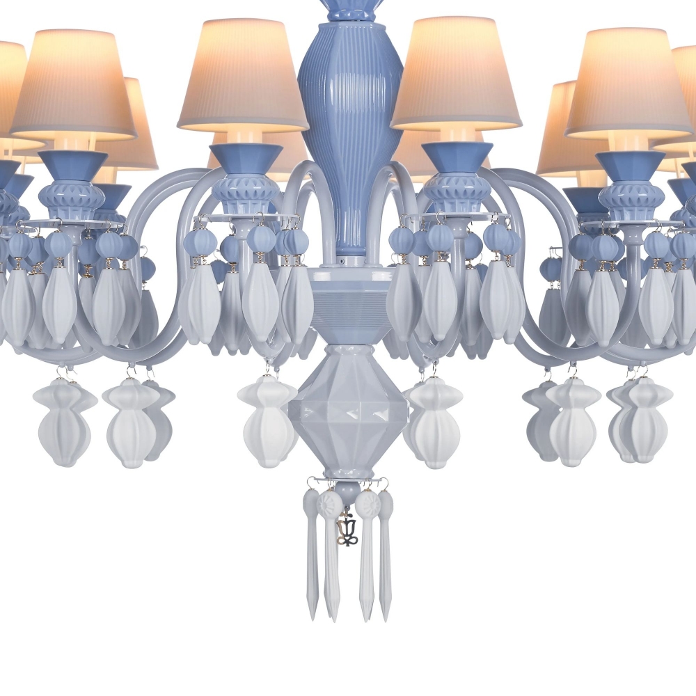 Lladrò Belle de Nuit 12-lights suspension lamp