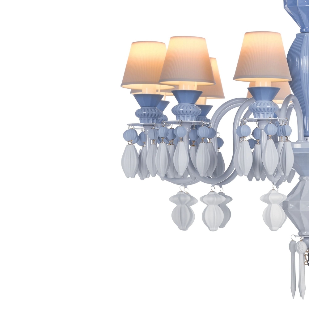 Lladrò Belle de Nuit 12-lights suspension lamp