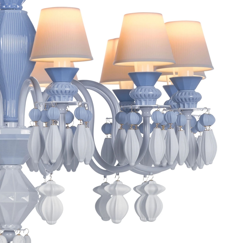 Lladrò Belle de Nuit 12-lights suspension lamp