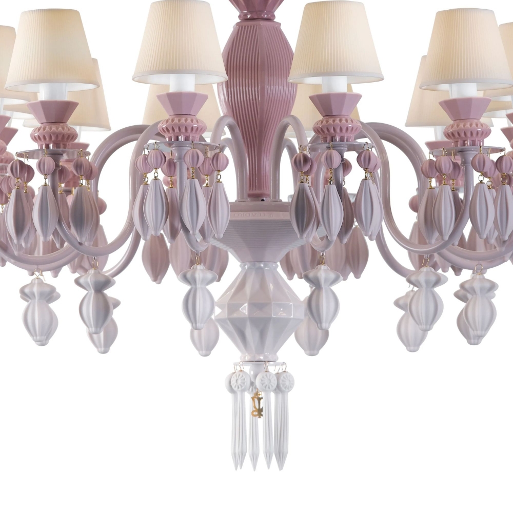 Lladrò Belle de Nuit 12-lights suspension lamp