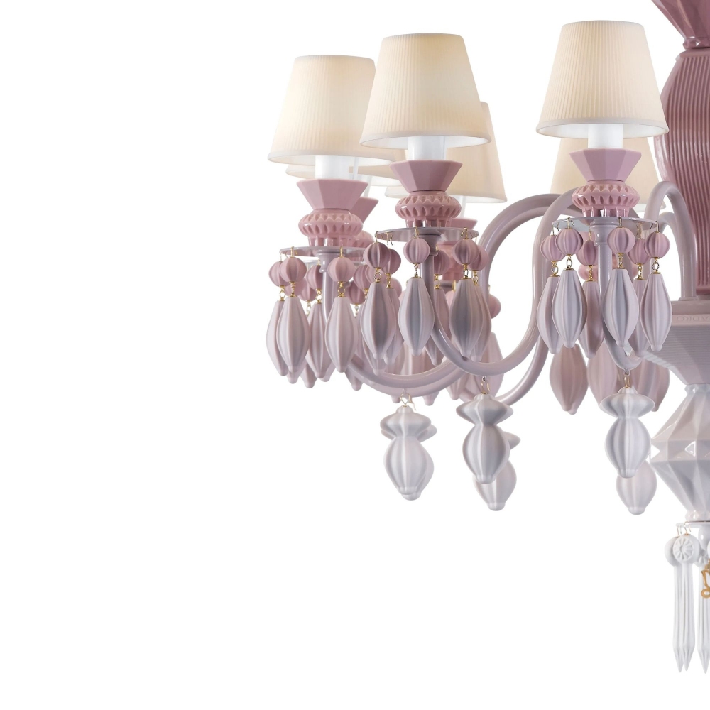 Lladrò Belle de Nuit 12-lights suspension lamp